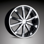 chrome rims, custom rims Executive 853 [BLACK]
